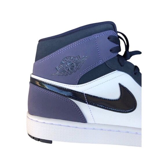DEADSTOCK Nike Air Jordan 1 Mid Obsidian Sanded Purple Size 12 - Picture 10 of 12
